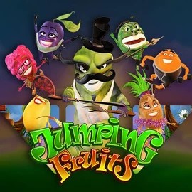 Jumping Fruits online game logo by Wazdan on winbeatzcasino.eu