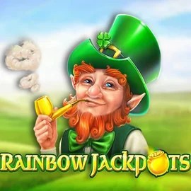 Rainbow Jackpots by Red Tiger Gaming, showcased at winbeatzcasino.eu – game logo